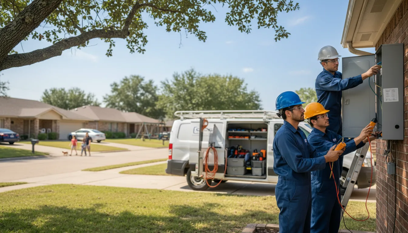 Certified electrician providing emergency electrical services in Abie, NE
